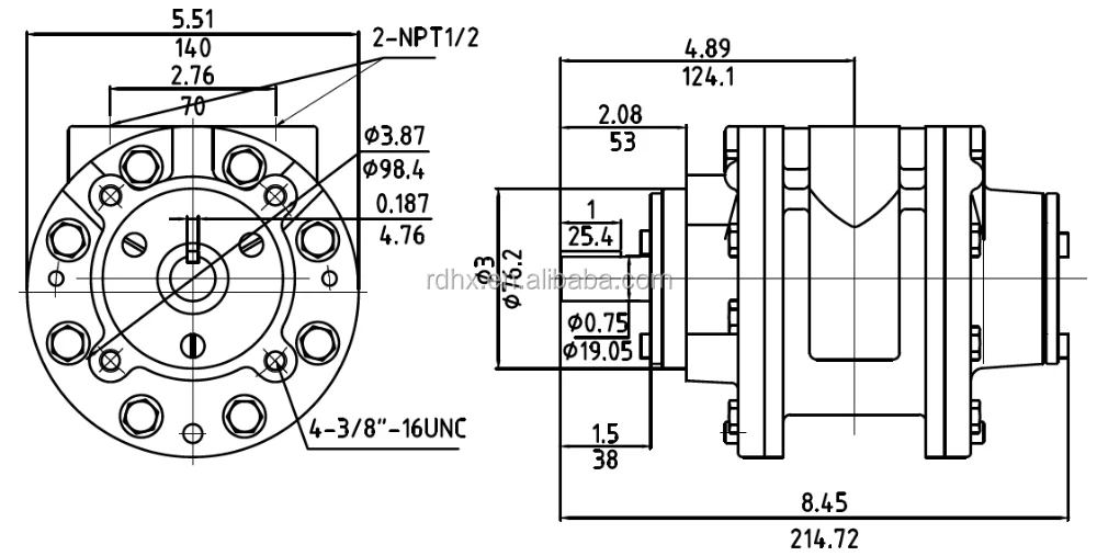 Лопастного типа Картер пневматического двигателя HX8AM-V уход за кожей лица крепления