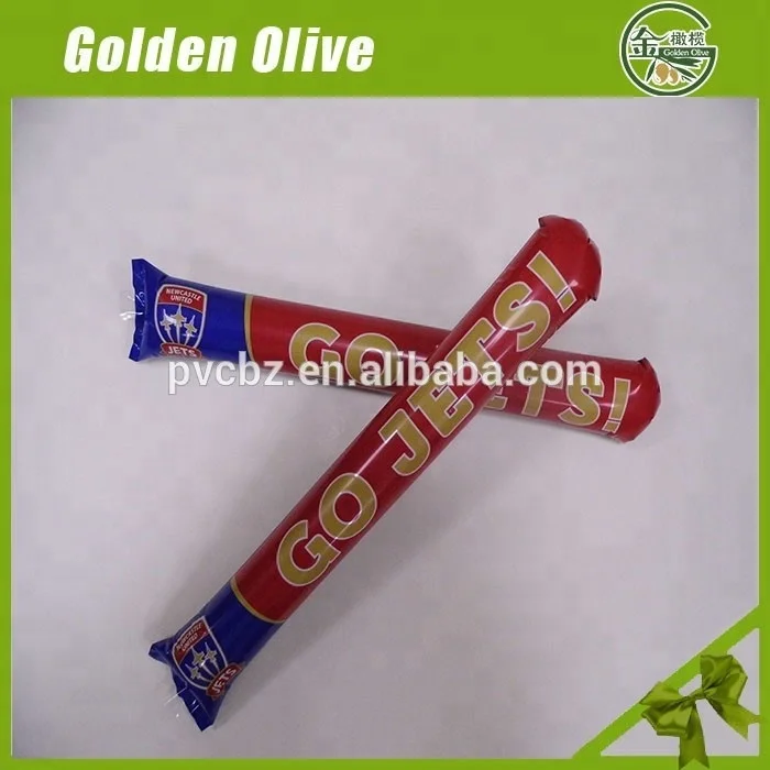 
high quality promotion inflatable PE cheering stick with factory price 