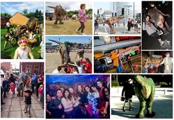 MY Dino SP068 Party Realistic Walking Dinosaur Puppet Raptor Costume for Adult