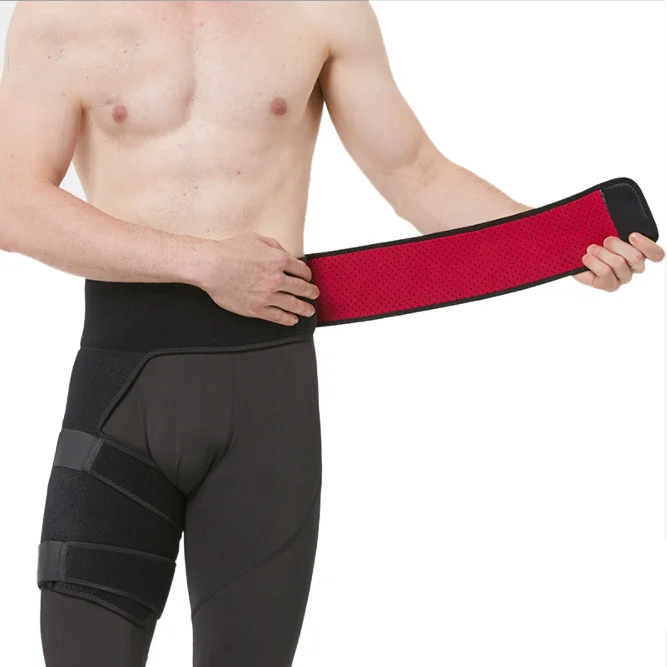 Groin Support Bandage Adjustable Compression Wrap for Hip, Groin, Hamstring, Thigh