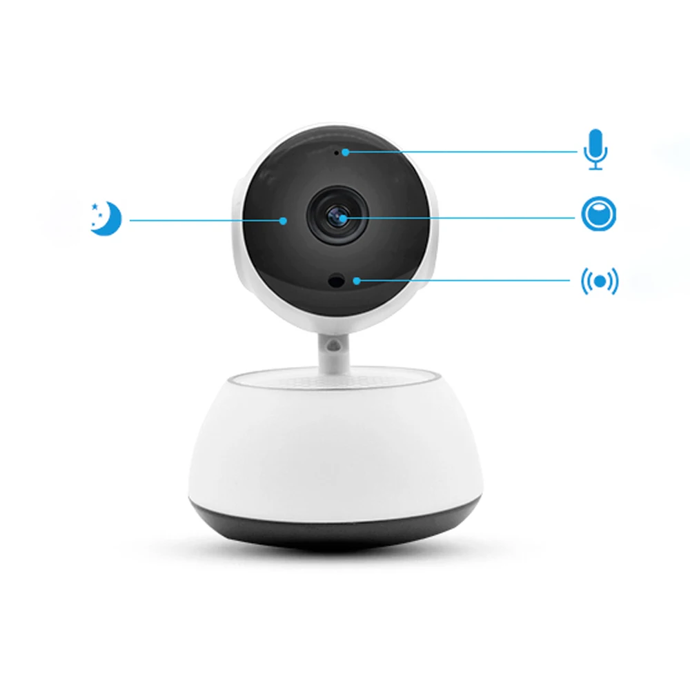 
360 security home baby Cam alarm push 720P wifi P2P IP camera 