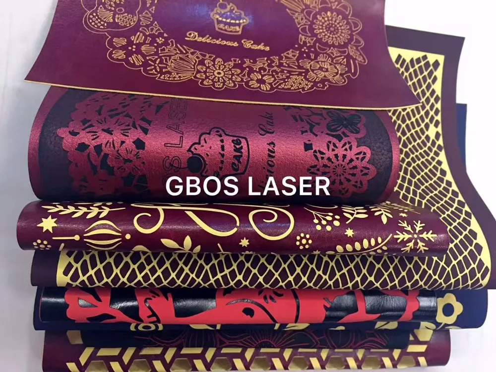 Gbos Galvo laser Leather PU Genuine Leather Laser Engraving Cutting Machine with Double Working Table