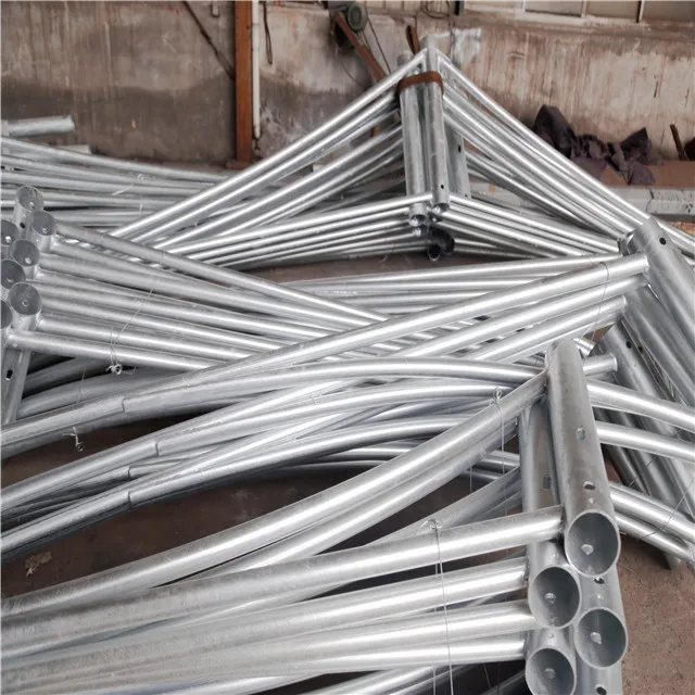 Складной миди-шарнирный восьмиугольный оцинкованный уличный стальной осветительный фонарь