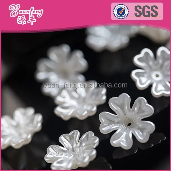 Wholesale various shape plastic half pearl beads for saree blouse accessories