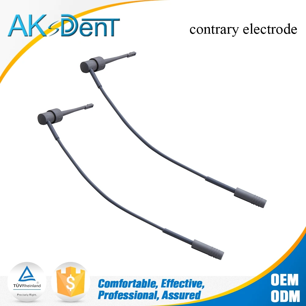AKsDenT E-A Dental Endodontic teeth Root Canal Finder Apex Locator accessories probe cord file holder contrary electrode