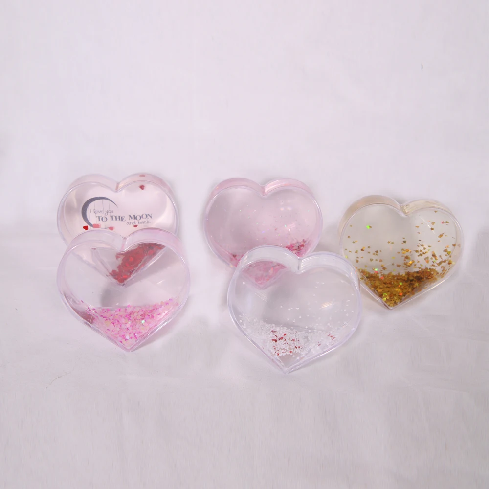 acrylic photo frame with glitter  Acrylic magnet photo frame snow globe picture frame