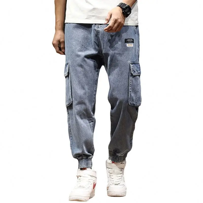2022 Manufacture factory Smart Casual skinny jeans patterns men Mid weight