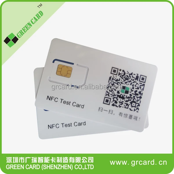 
2.5G/3G/4G NFC Test SIM Card 6pin chip and 8pin chip 64K/128K for mobile phone 