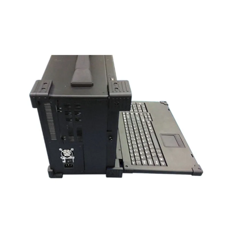 
17.3 inch LCD Portable Industrial Rugged Downward Computer With 4*full-length expansion slots 4*3.5 HDD 