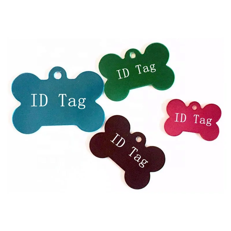 High Quality Personalized Bone Dog ID Tags  Pet ID Tags Dog Cat Pet Tag Collar Accessories