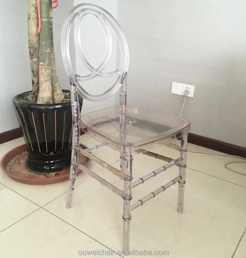 Clear Phoenix transparent wedding chair clear resin chair clear wedding pc chair