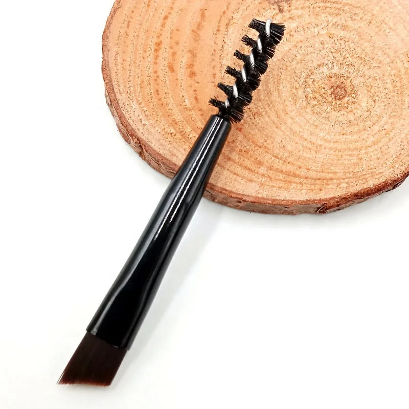 Короткая портативная мягкая кисть мини Двойные кисти для макияжа бровей Кисть для подводки глаз