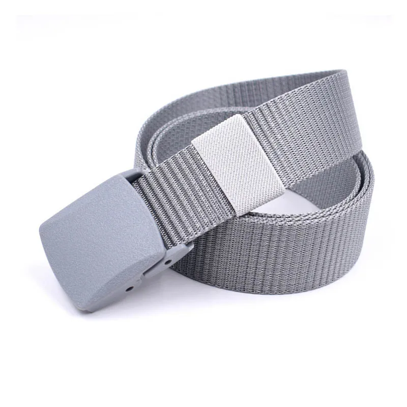 Hot Sale Mens Cotton Web Slider Buckle Fabric Canvas Belt