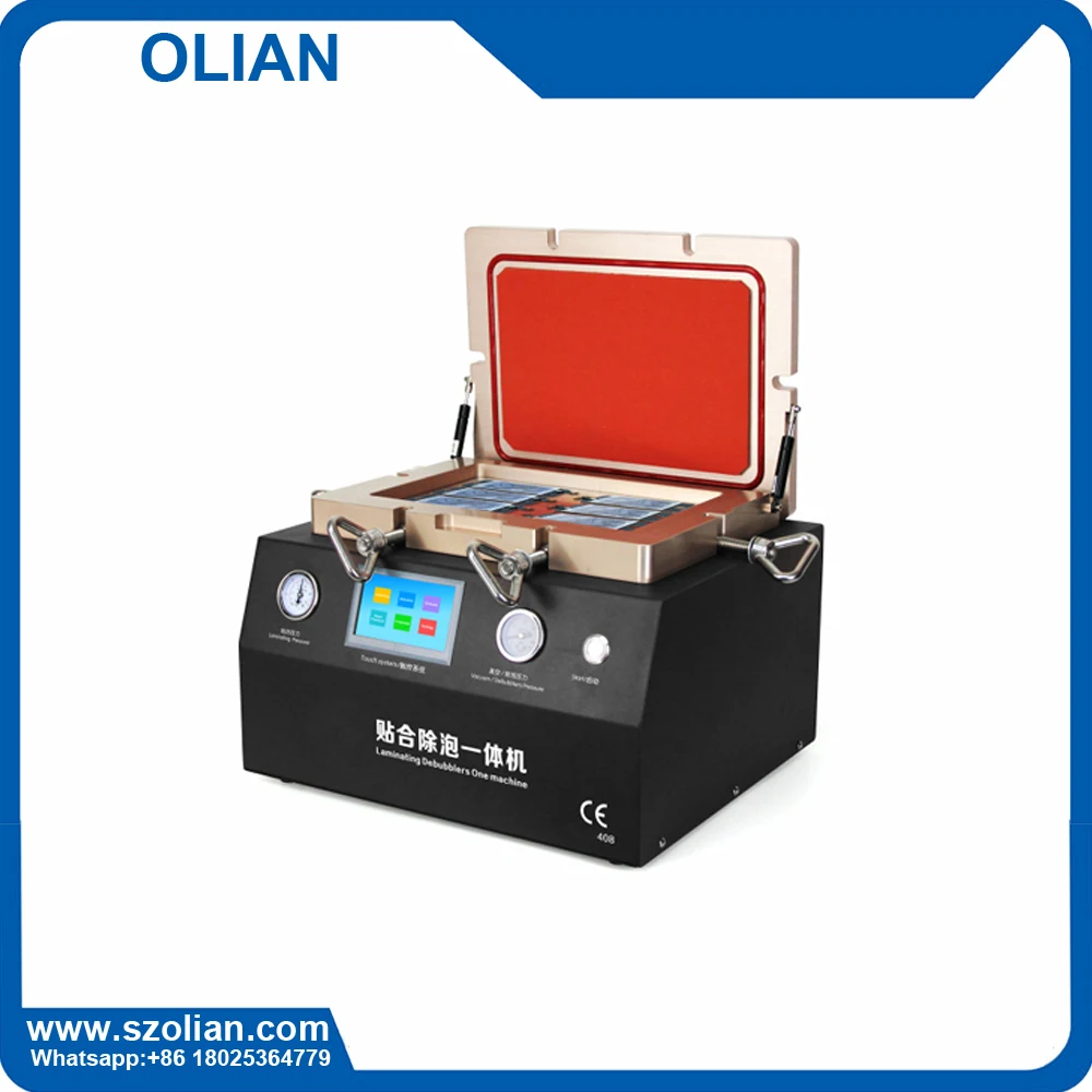 
mobile phone LCD repair machines All in one Laminating and bubble remove machine mobile phone lcd making machine OL-408 