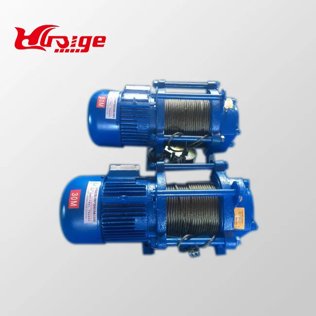 вытягивая подъемные машины электрические тележки 220/380 В 300-600kg * 30 м Электрический трос подъемник