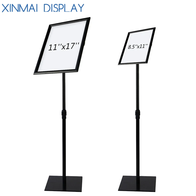 Adjustable aluminum Snap Open 8.5 x 11inch  sign stand