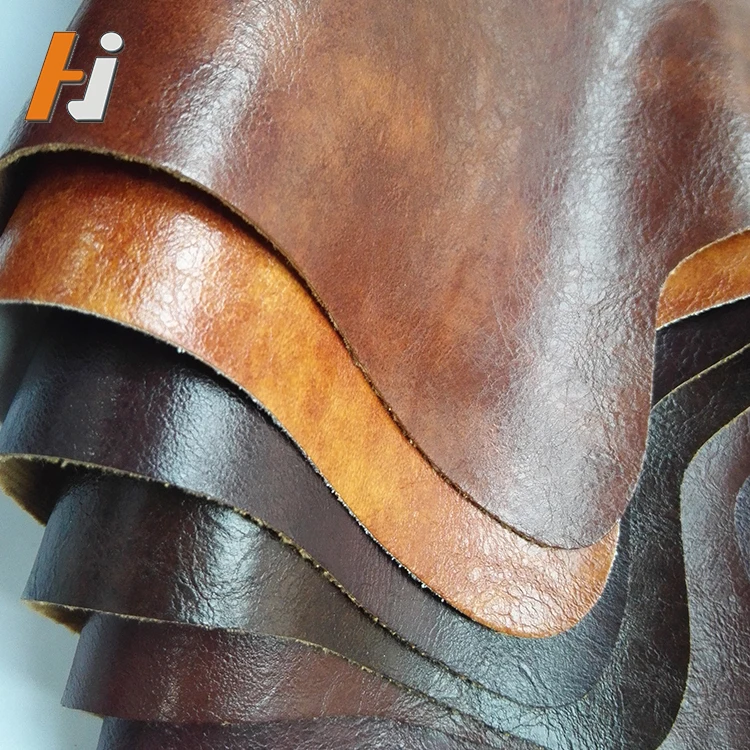 High Quality Eco Friendly Water Proof Faux Leather Rolls Skin Oil Wax PU Synthetic Leather Factory Direct Price For Sofa