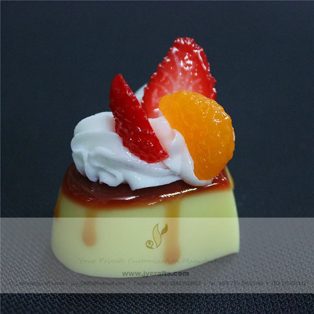 Home Decorative Fake Dessert 3D Food Pudding Fridge Magnet