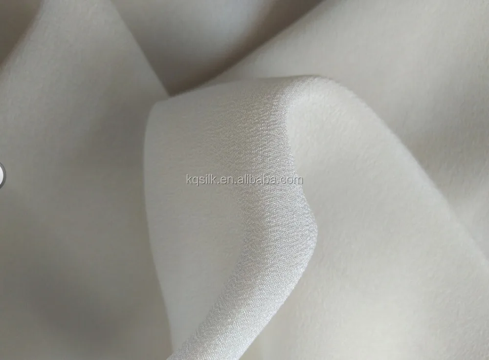 
PFD delicate softer undyed color CDC 100% pure silk crepe de chine fabric 