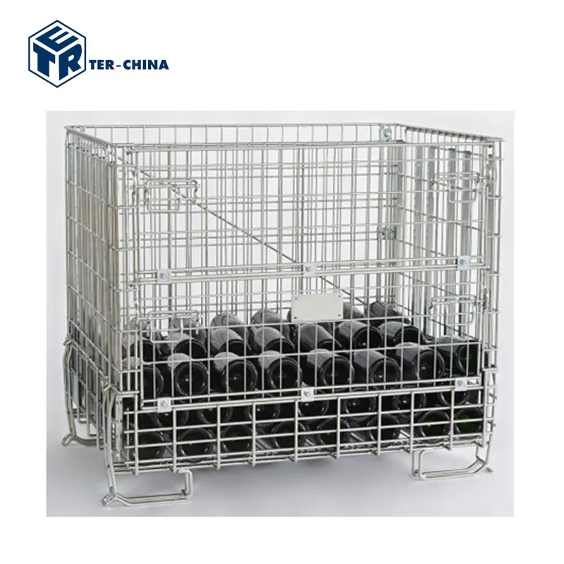 Шампанское Складная проволочная сетка Винный контейнер для бутылок с вином