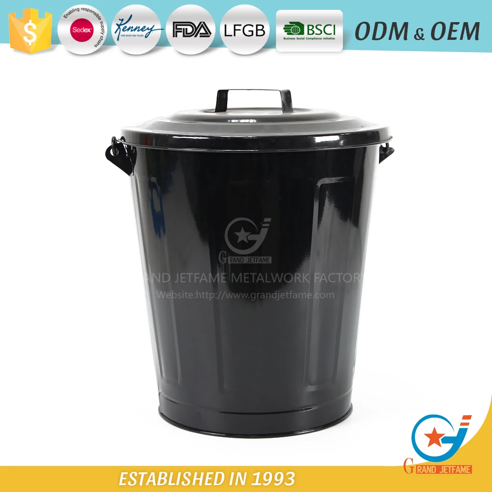 iron powder coating ash bucket and shovel metal coal scuttle