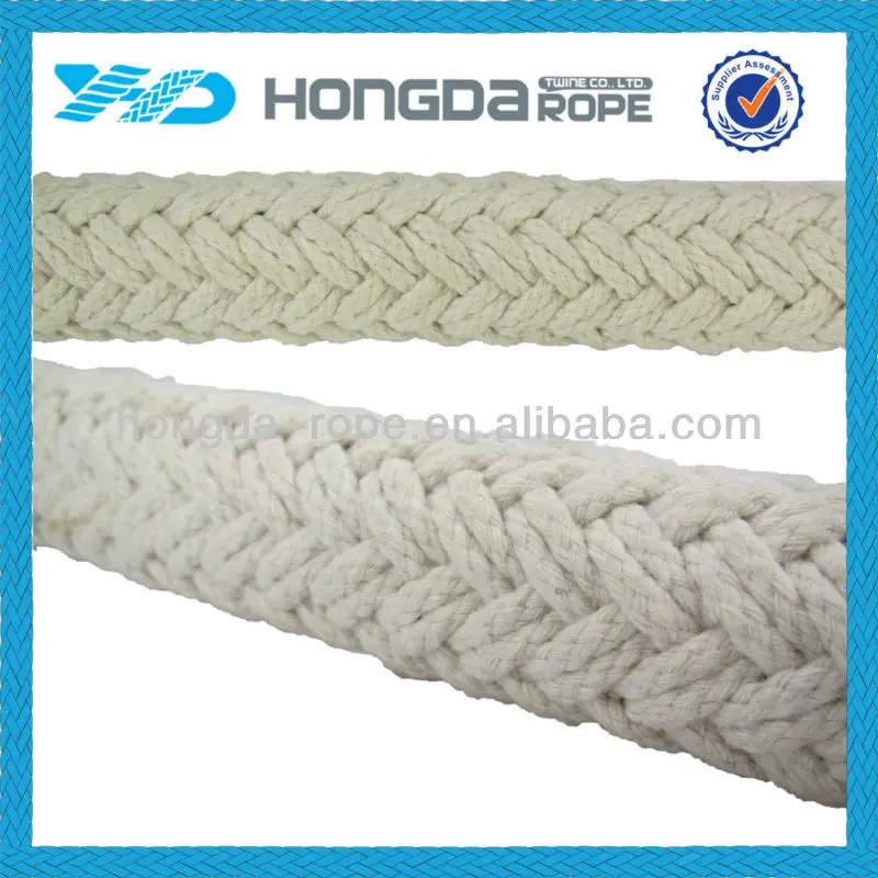 30 mm soft double braided cotton rope for sale