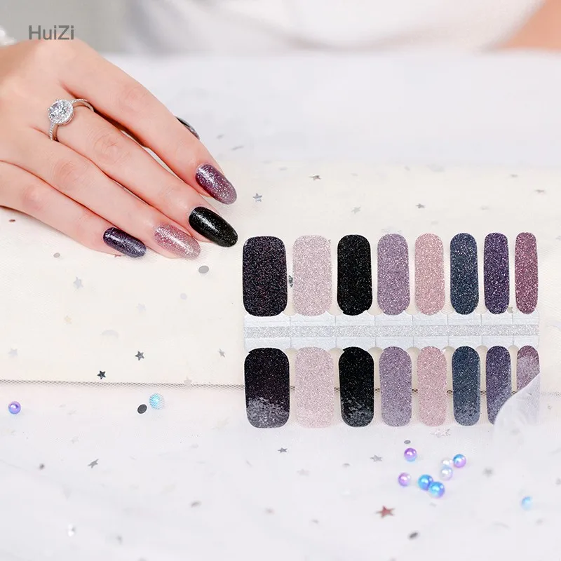 2023 nail design stickers image gel nail polish wraps/ sticker