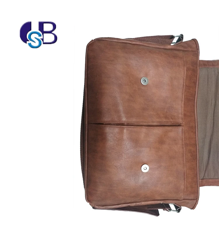 OEM China suppliers briefcases shoulder bag business cross body vintage messenger bag