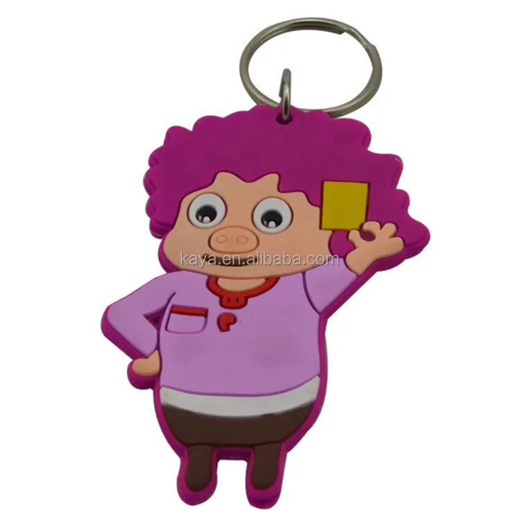 China manufacturer custom pvc keychain / Good quality rubber keychain and plastic keychain