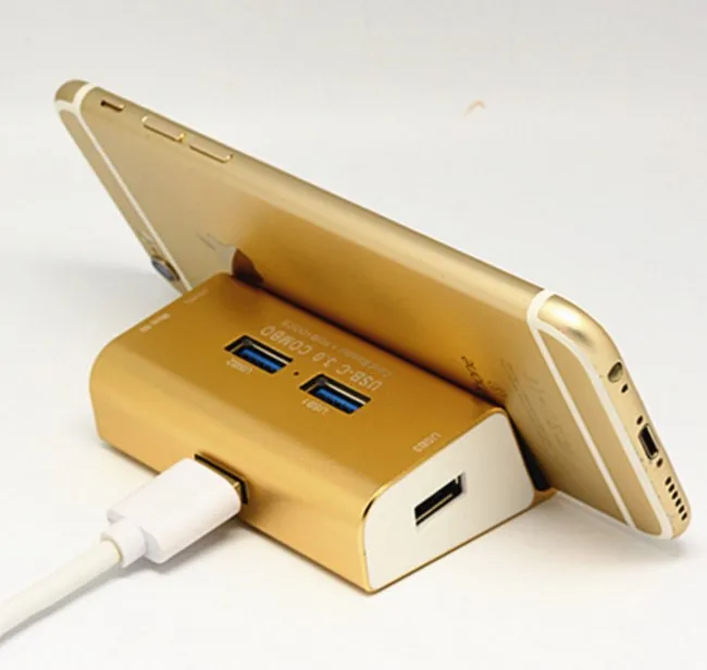 
 Сверхскоростной USB 3,0 расческа 3x3,0 концентратор + кардридер + держатель подставки  