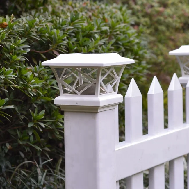 Pfosten Solar led post light 5 inch 4x4 white fence post solar light,garden fence solar light,outdoor solar fence light