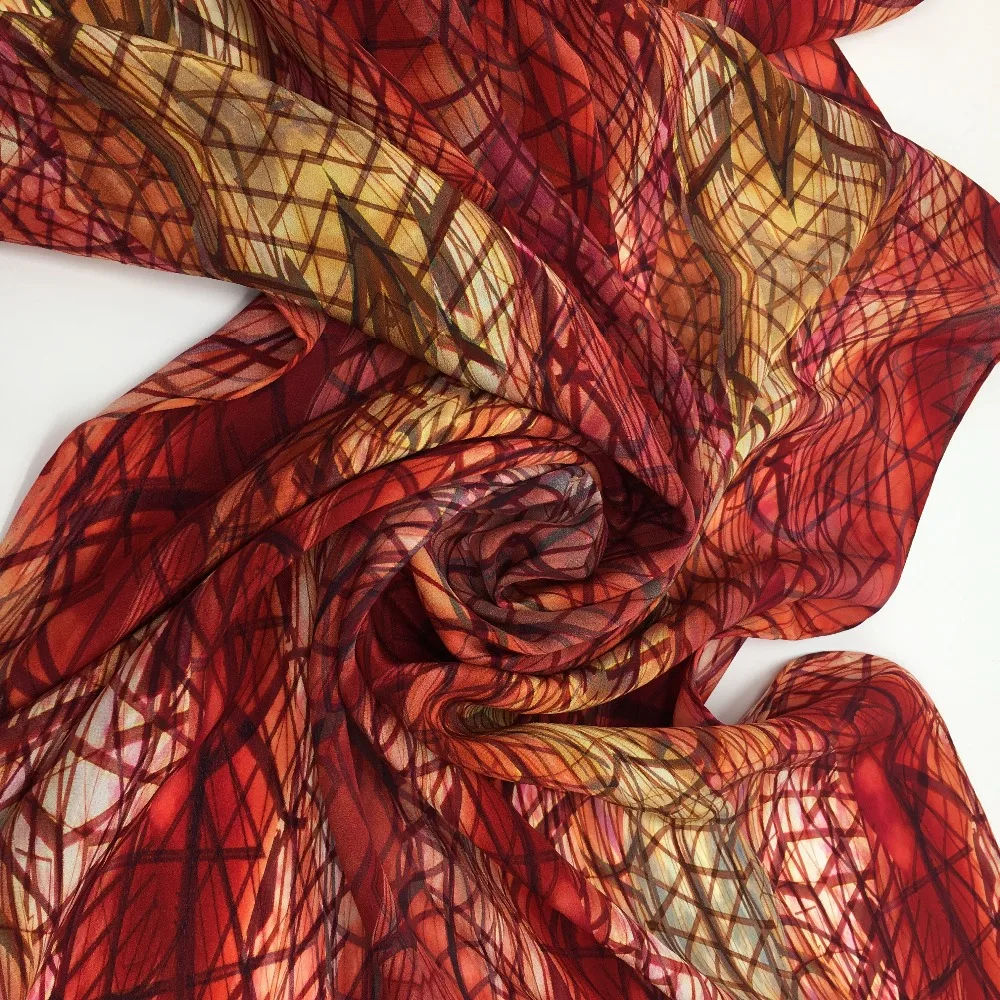 
Custom digital printed 100 natural silk turkey scarf bursa 