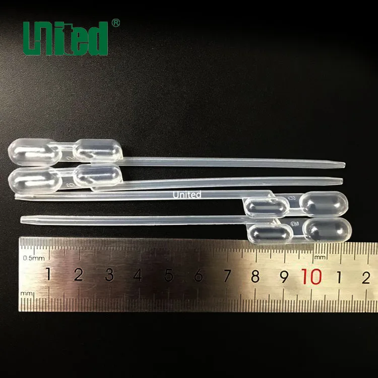 300ul Double Bulb plastic pipette Transfer pipette  for lab