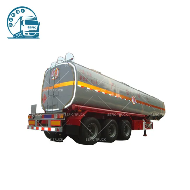 Tri-Axle Diesel/Gasoline/Oil used fuel tanker truck with flow meter