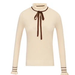 Новинка Зима 2020 модная женская одежда с длинными рукавами вязаный Теплый Женский Повседневный дикий свитер