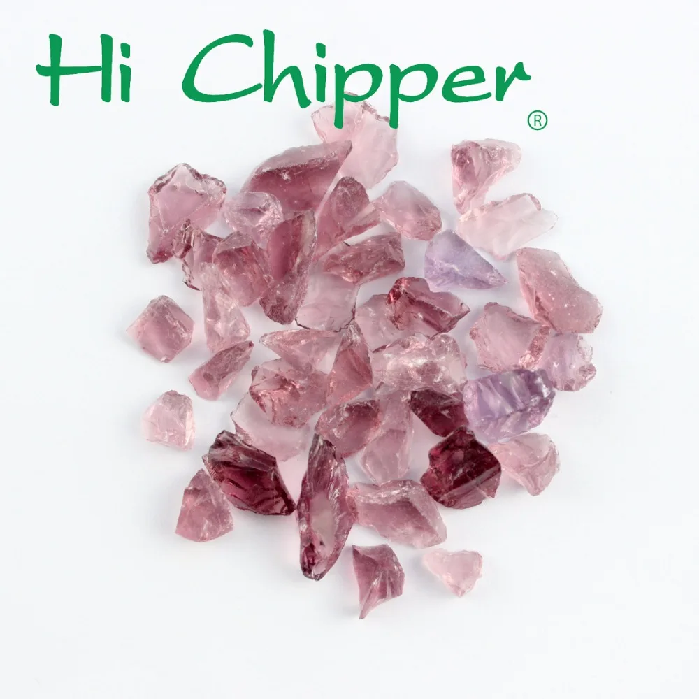 Crushed colored glass chips for terrazzo flooring