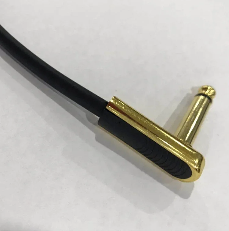
24 AWG Black Patch Cord Cable with Gold Plated 1/4