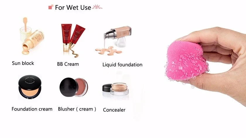 Non Latex Make Up Blending Sponge Cosmetic Puff Natural Makeup Sponge