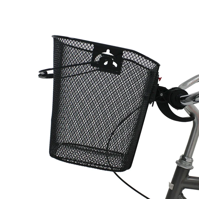Hot selling Front bike basket metal folding bike handlebar bicycle basket
