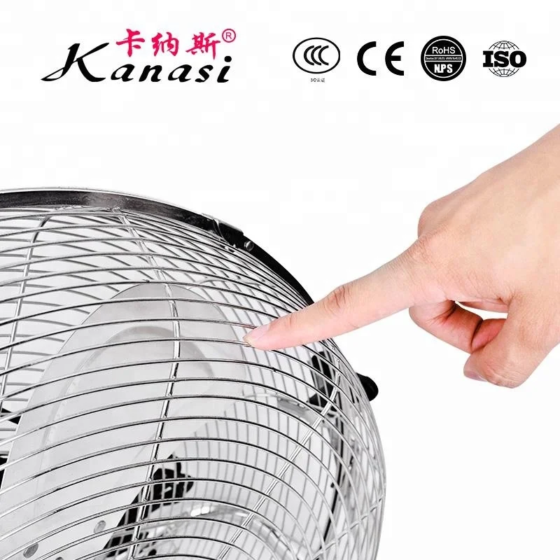 10 12 inch Factory Supply High Velocity Industrial  Electric adjustable 3 blades Metal ventilation Floor Fan