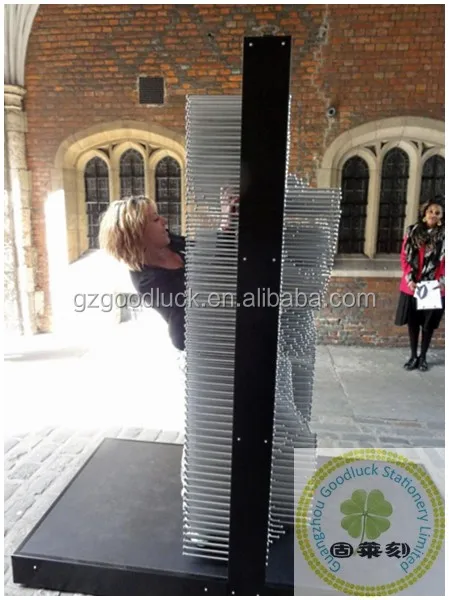 Steel frame pin art novelty sculpture design/Push 3D pin art sculpture game