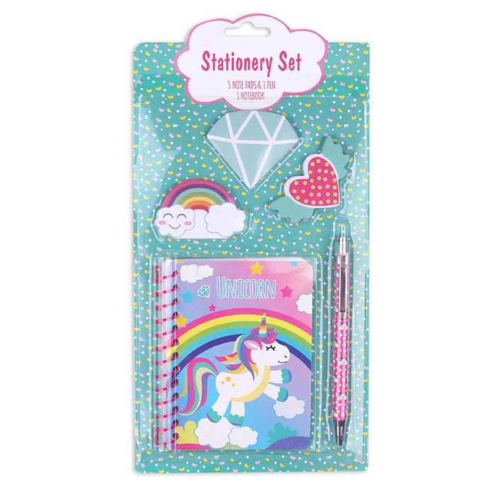 Licheng LW7704 School Stationery China, Custom Unicorn Mini Stationery Set
