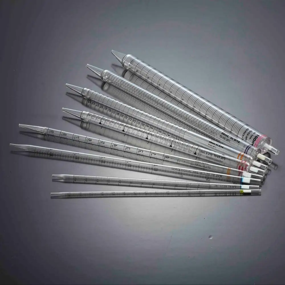 serological pipette sterile plastic pipettes 1ml/2ml/5ml/10ml/25ml/50ml/100ml