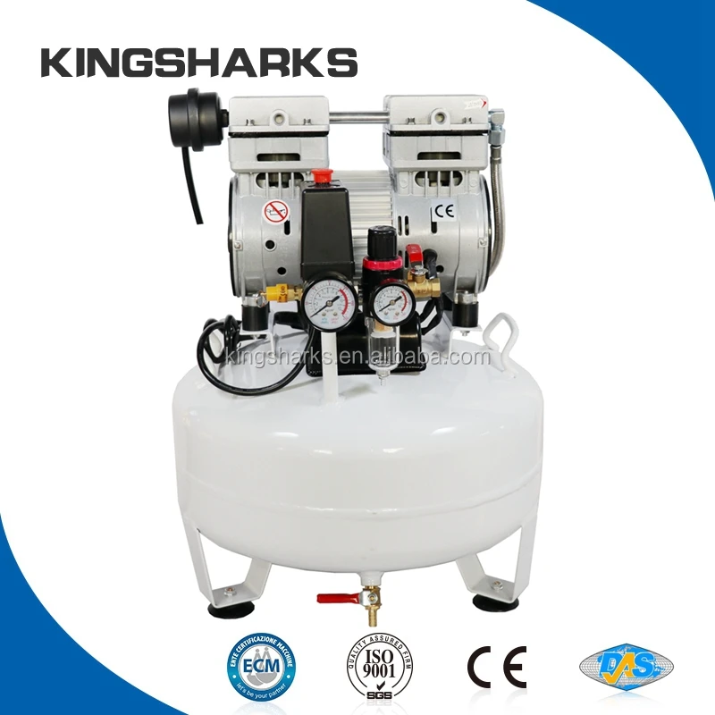 750W 25L 220V 110V AC медицинский стоматологический малошумный масляный бесшумный компрессорный воздух