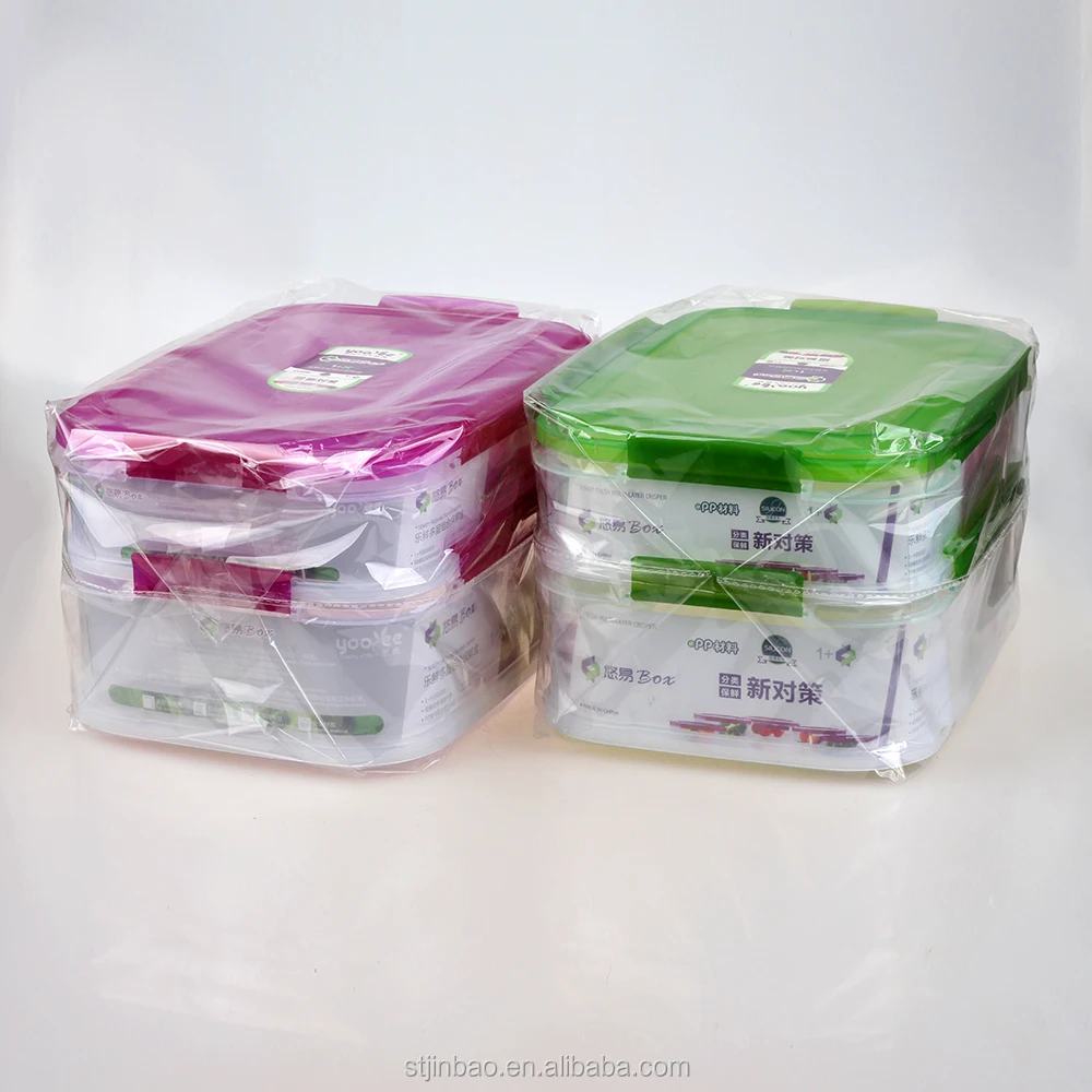 Keep Food Vegetable Fresh Crisper Box Food Storage Containers Rectangle Plastic Storage Boxes & Bins Modern Customized Accept