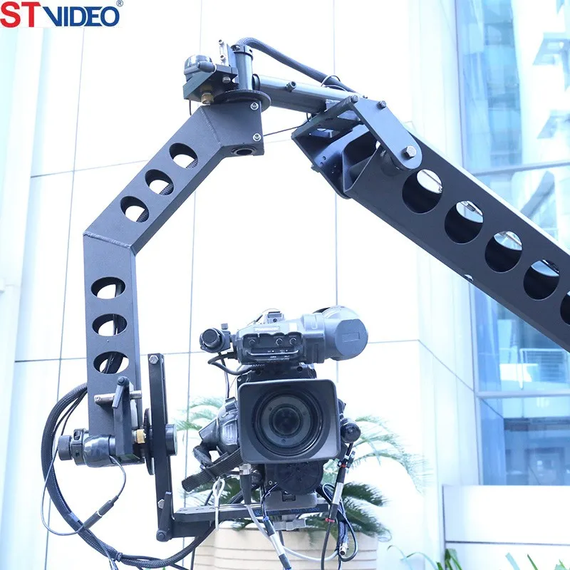 3m - 8m light video shooting equipment, portable camera crane jib for TV Studio