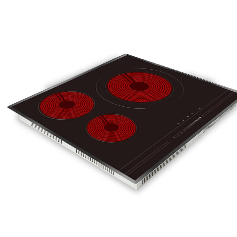 60 см 3 зоны Встроенная керамическая варочная панель/керамическая варочная панель Встроенная духовка 6200 Вт 59x52см