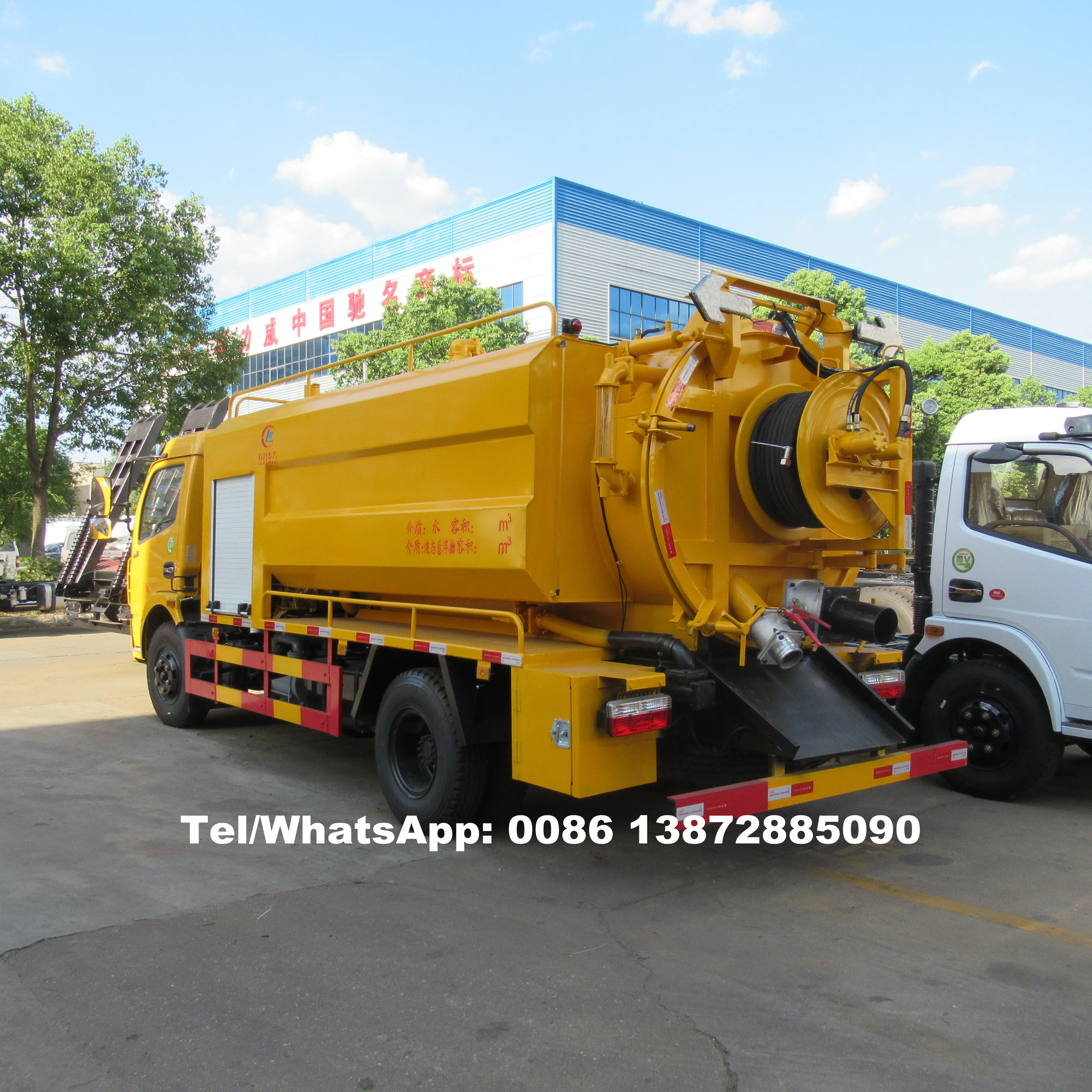 
Brand new dongfeng liquid waste high pressure jetting sewer suction combined vacuum truck for sale 