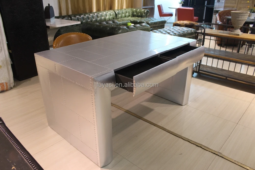 Aviator style , Aluminum office desk counter desk OF-005