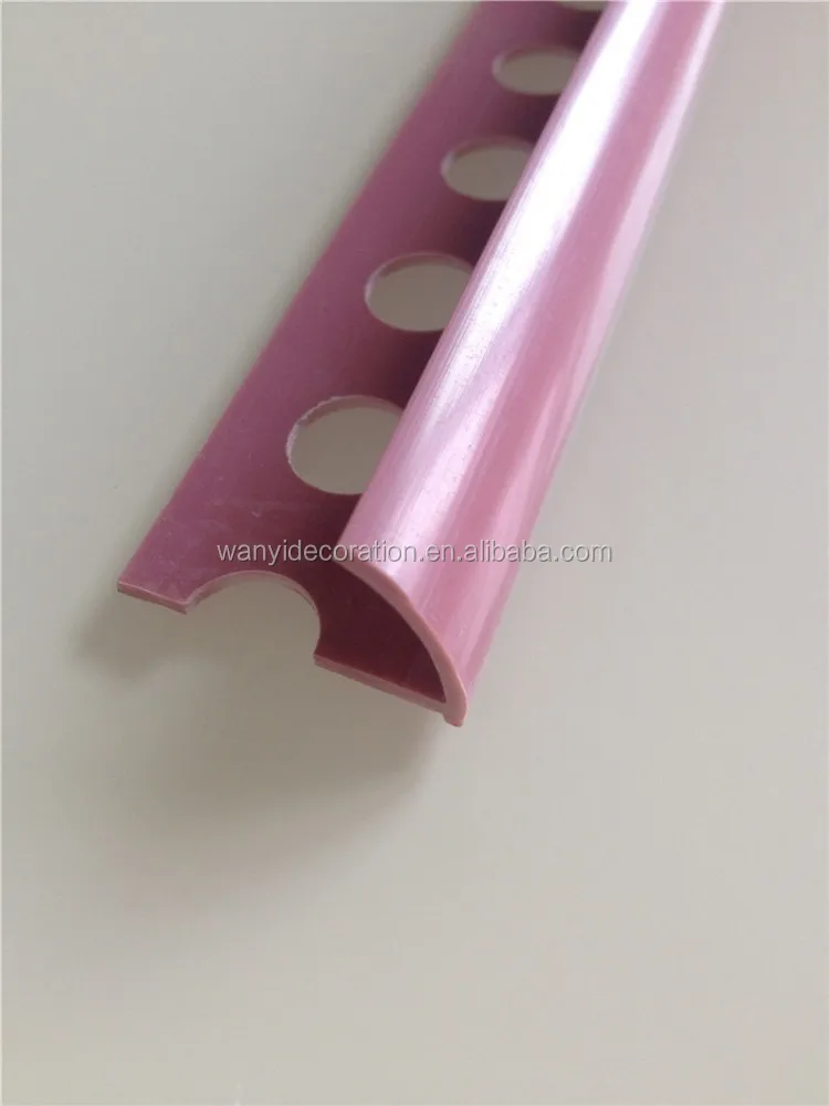 Factory direct sale plastic wall tile trim for marble edge or solid edge